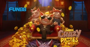 Three Crazy Piggies FUN88 สล็อตหมูป่า